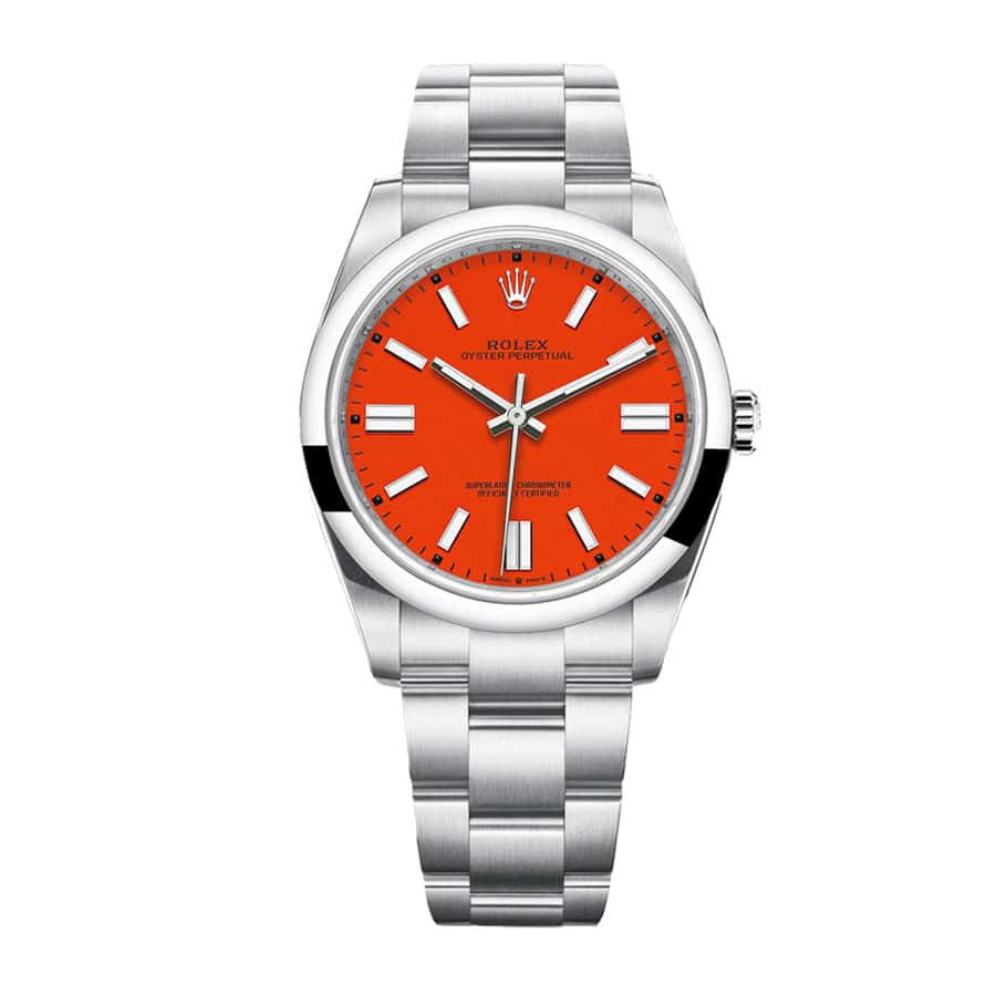 Rolex Oyster Perpetual 41MM 126000 Coral Red Dial