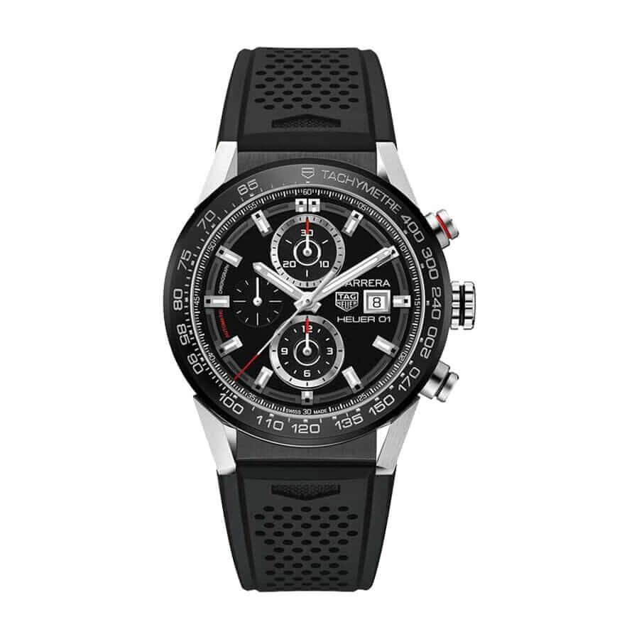 TAG Heuer Carrera Chronograph 45MM CAR201Z.FT6046 Black Rubber