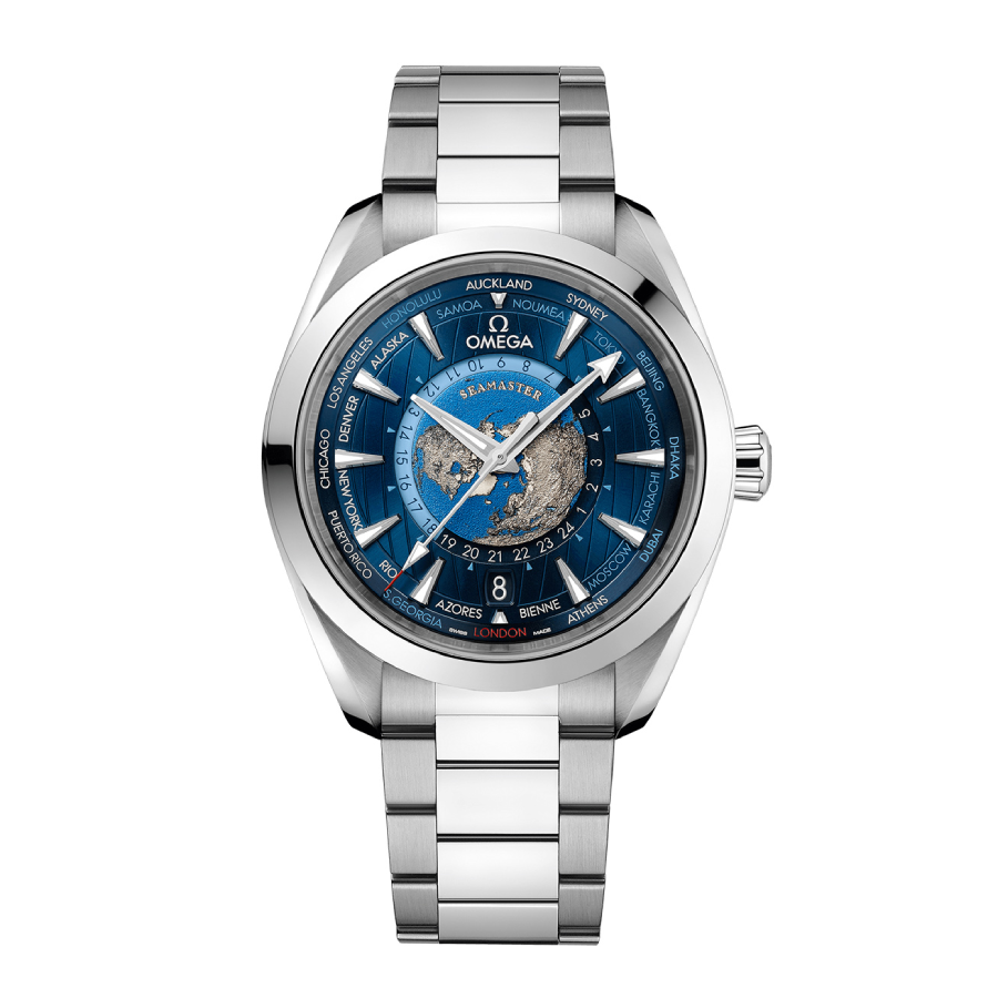 Omega De Ville Worldtimer 38MM 220.10.43.22.03.001