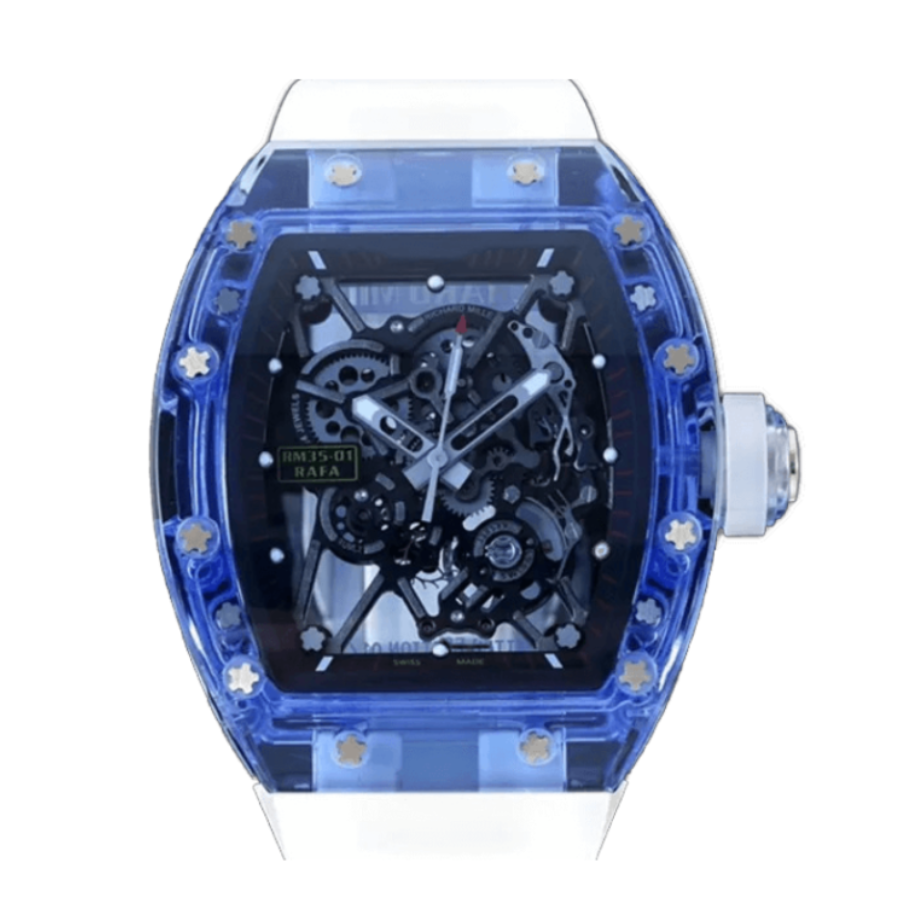 Richard Mille RM 35-01 42MM RM35 01 Blue and White Quartz TPT