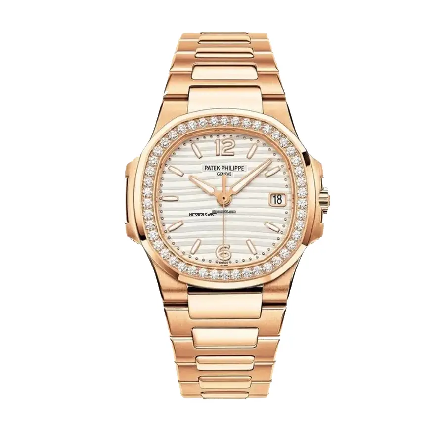 Patek Philippe Nautilus 38MM 7118/1220R-001 Rose Gold Diamond Bezel